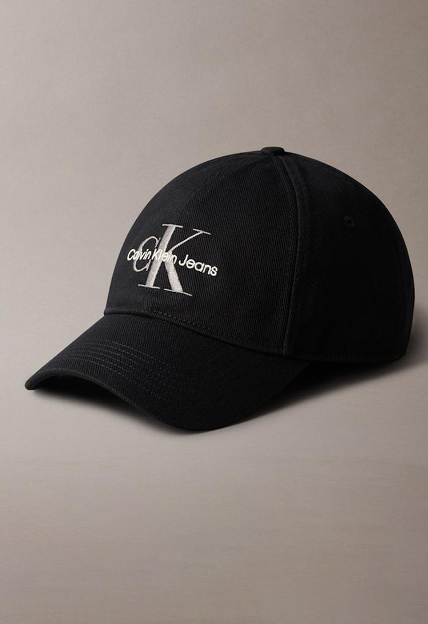 Calvin Klein - Mono Logo Embro Cap - Black