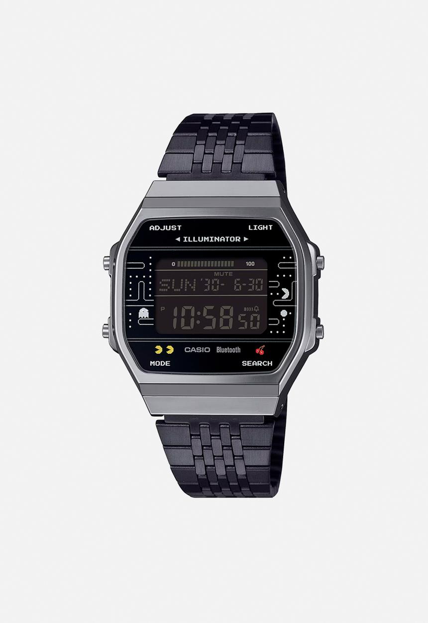 Casio - Retro Digital Pacman Watch -Gunmetal