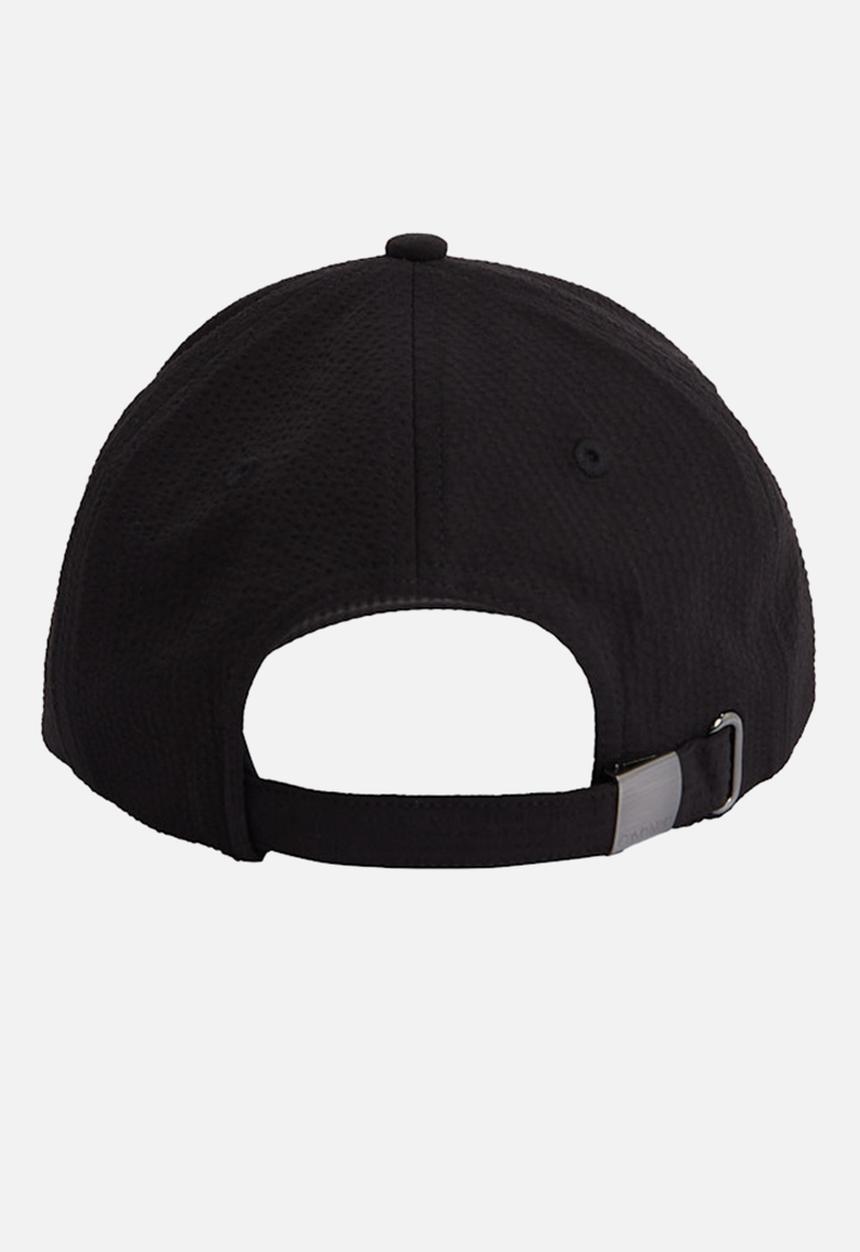 Calvin Klein - Seersucker Patch Bb Cap - Ck Black