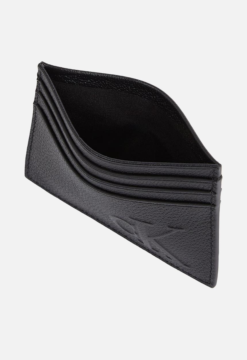 Calvin Klein - Sculpted Impression Card Case - Na Black
