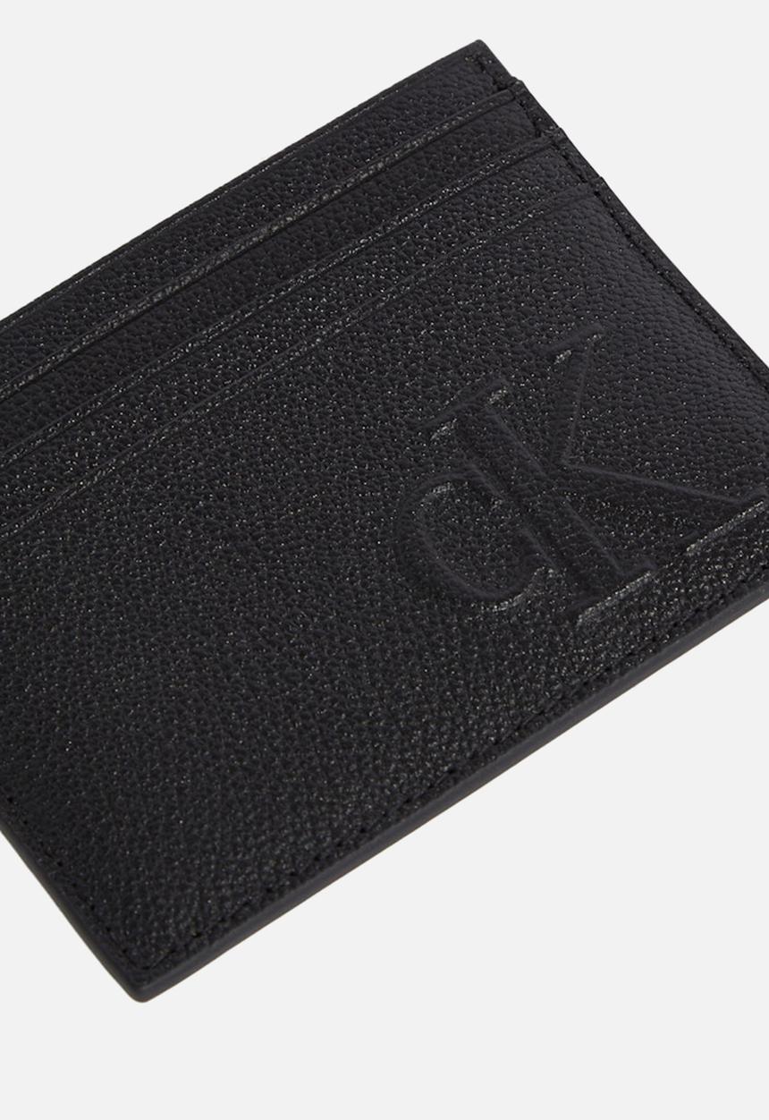 Calvin Klein - Sculpted Impression Card Case - Na Black