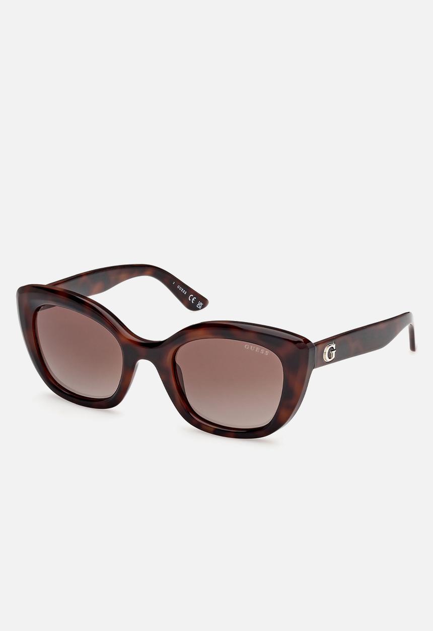 GUESS - Square Shape Sunglasses 51mm  - Dark Havana
