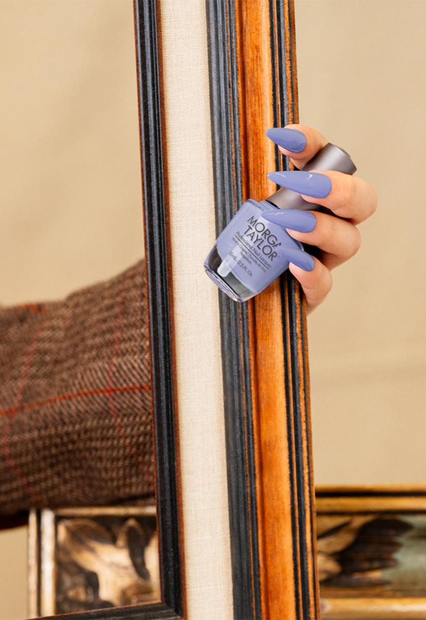 Morgan Taylor - Whats The Hang Up  Nail Lacquer 15ml   - Muted Blue Crème