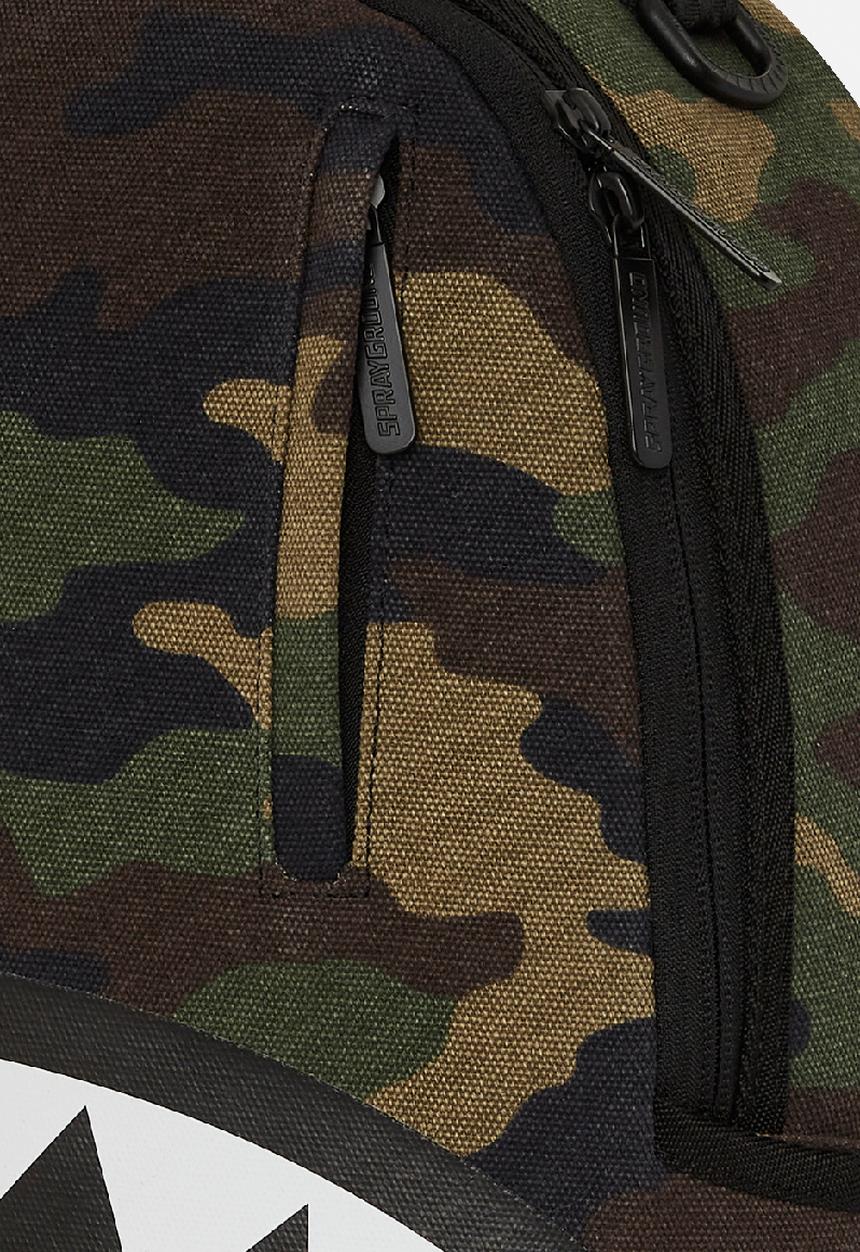 Sprayground - Shark central camo dlxs backpack - green