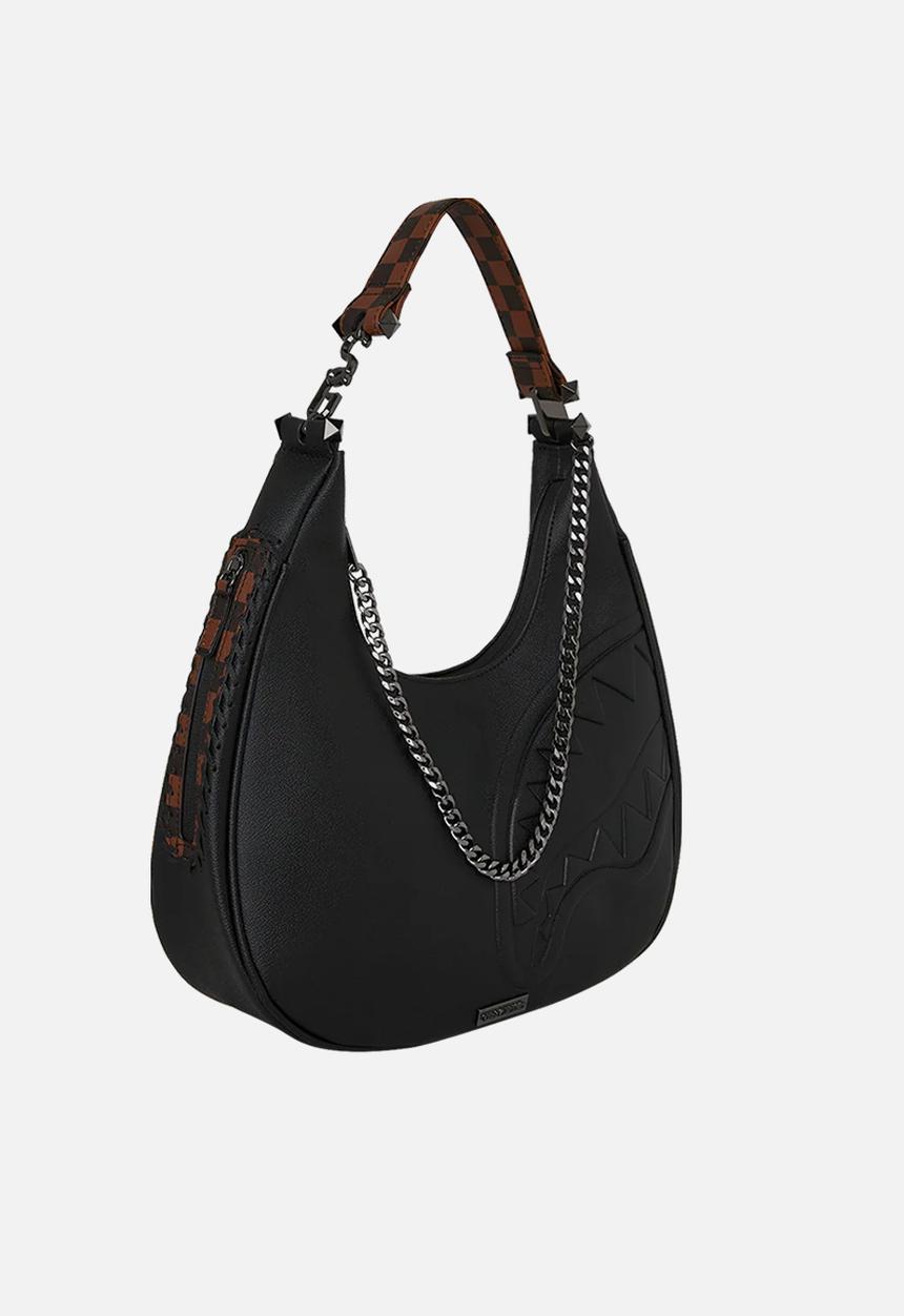 Sprayground - Dose of check vice shoulder bag - black