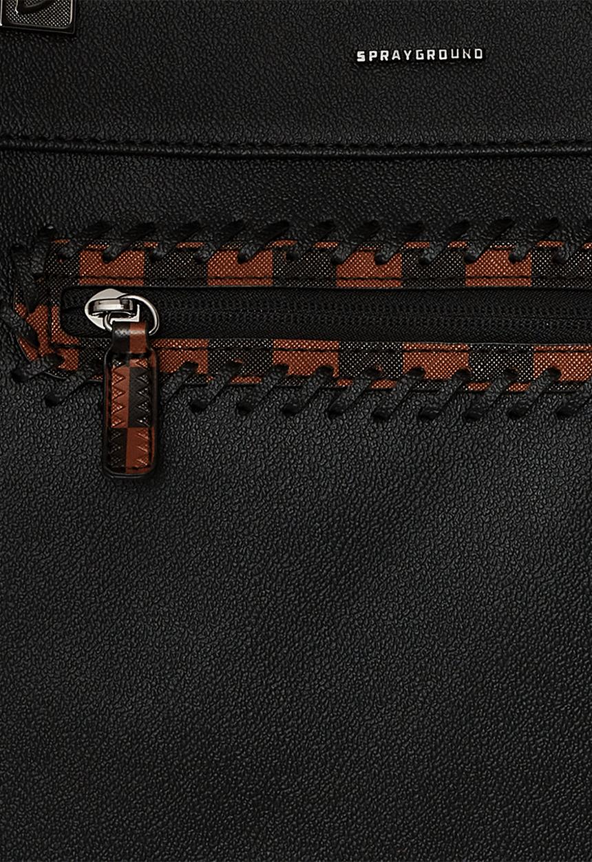 Sprayground - Dose of check deux tortuga tote - black