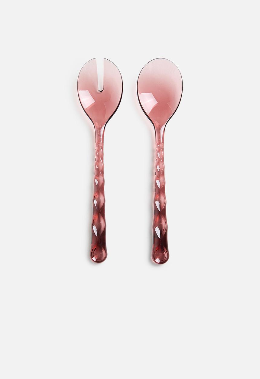 Guzzini - Vanity Salad Servers Mauve