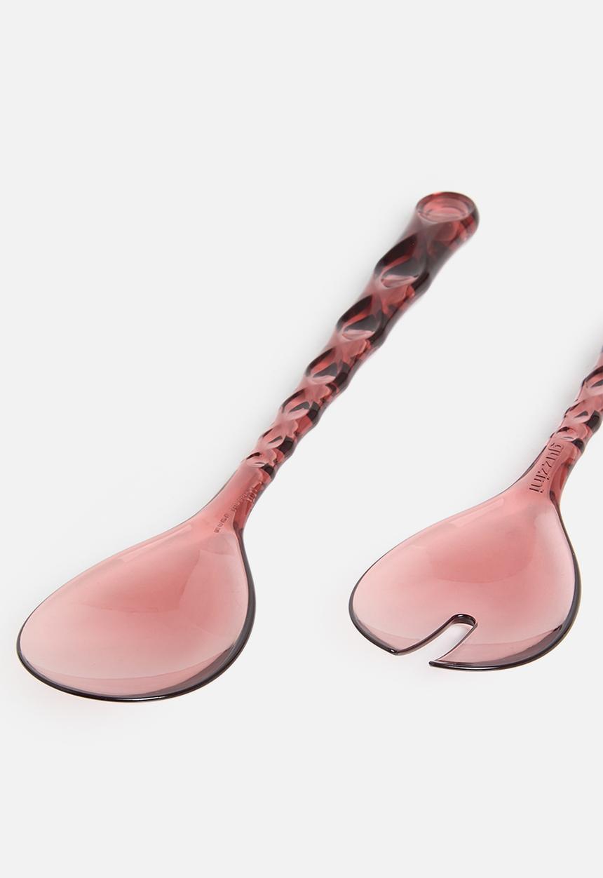 Guzzini - Vanity Salad Servers Mauve