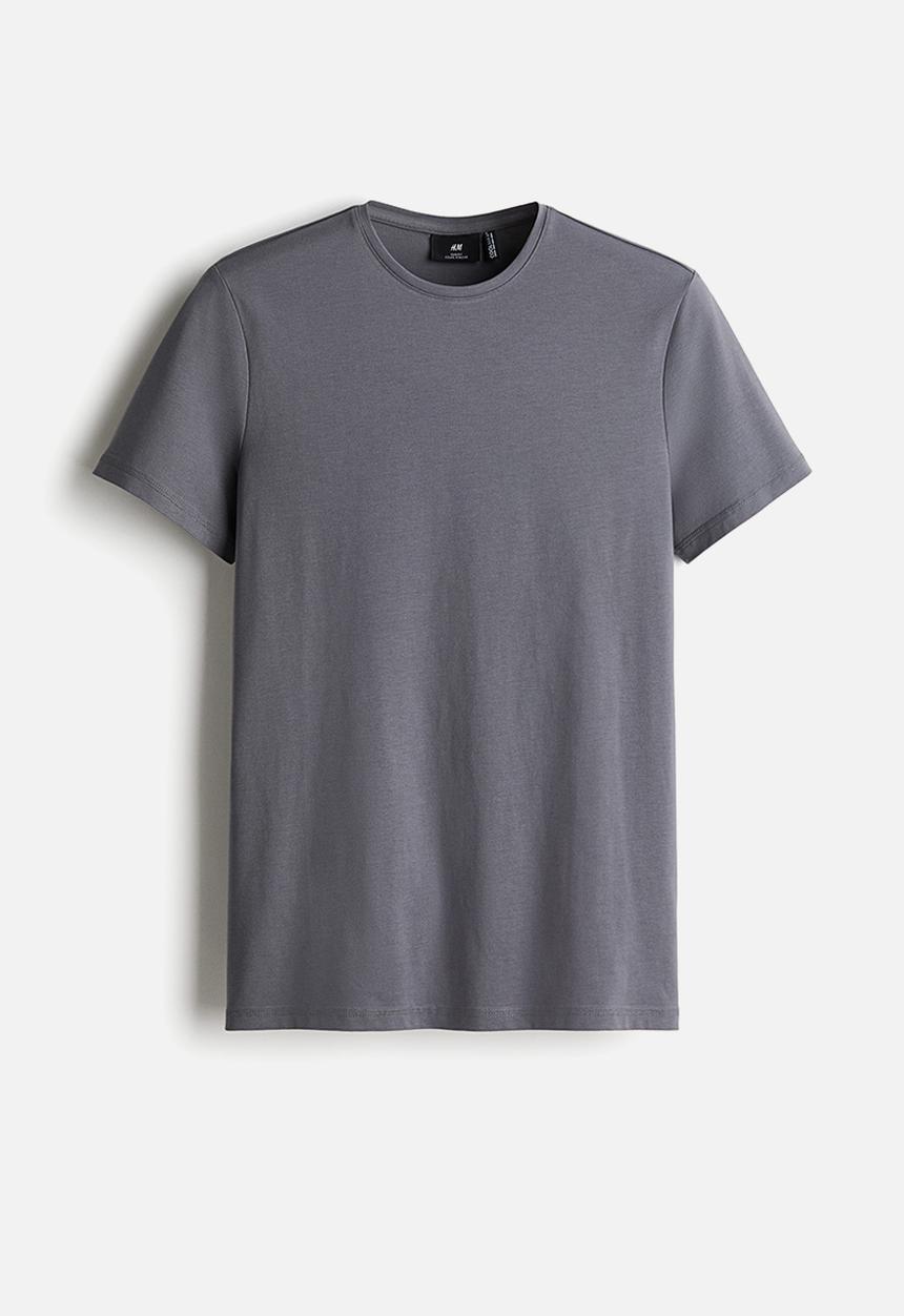 H&M - Coolmax® slim fit T-shirt - dark grey