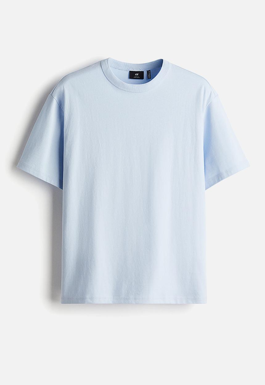 H&M - Coolmax® loose fit T-shirt - light blue