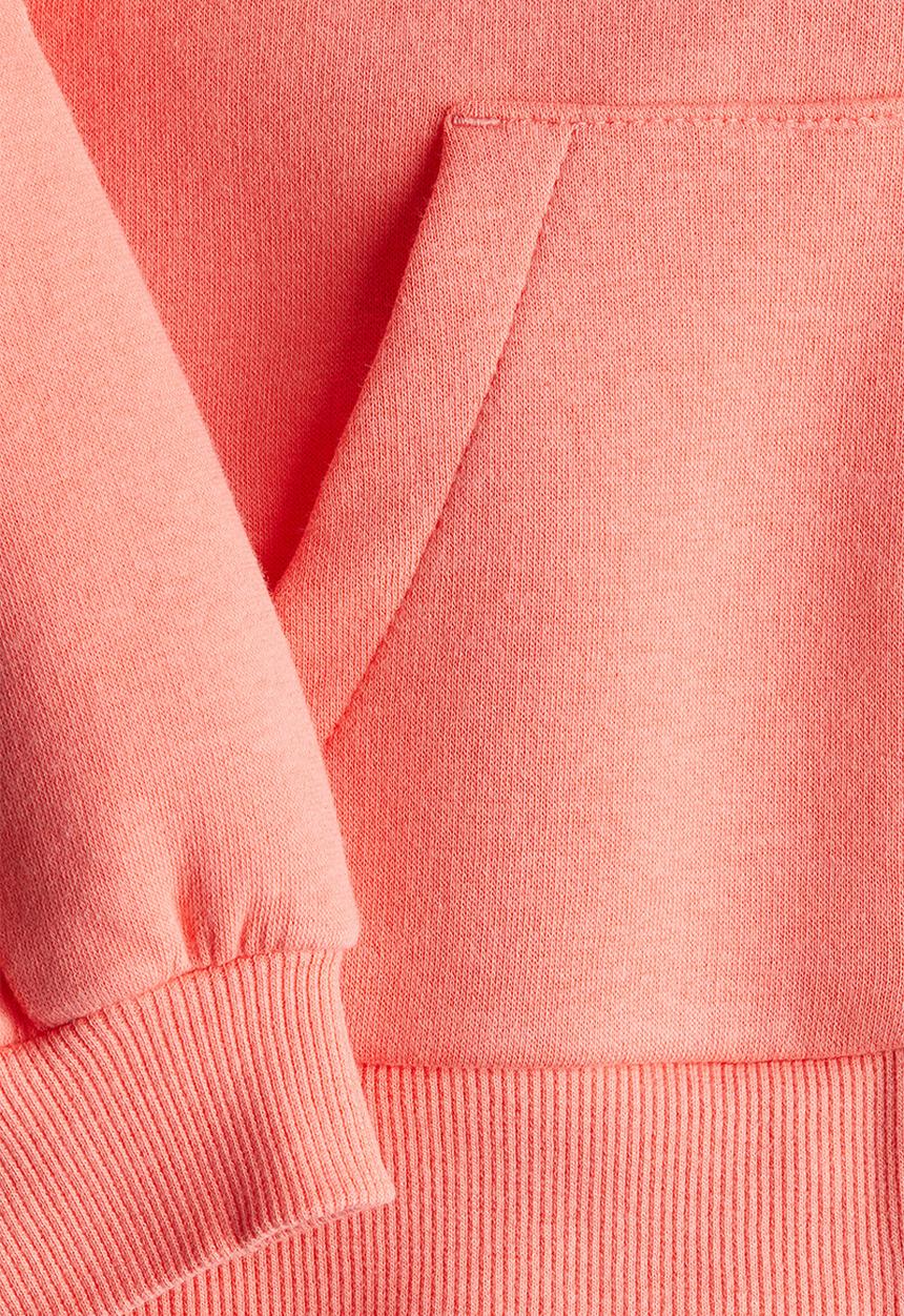 H&M - Oversized zip-through hoodie - light red
