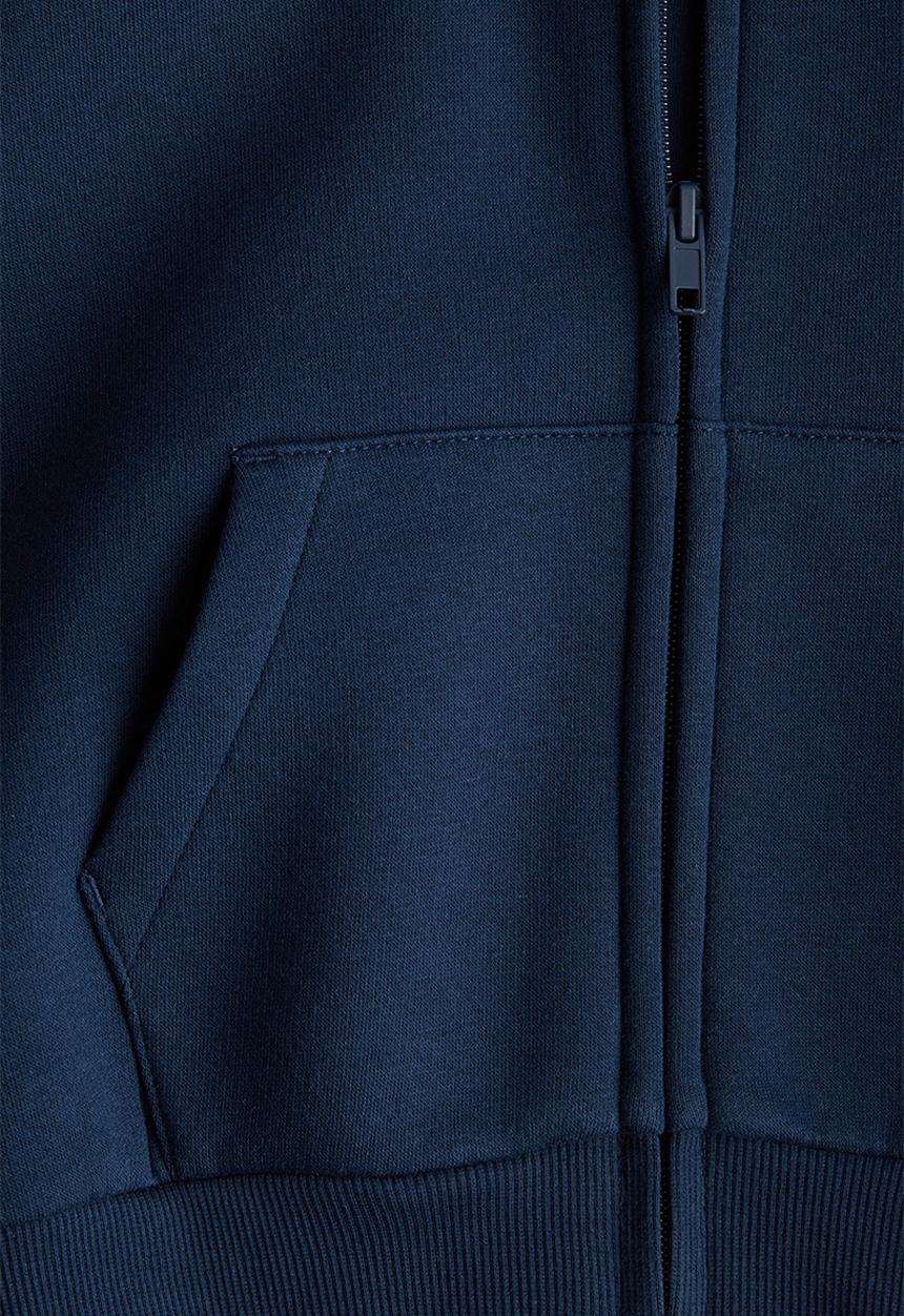 H&M - Oversized zip-through hoodie - navy blue