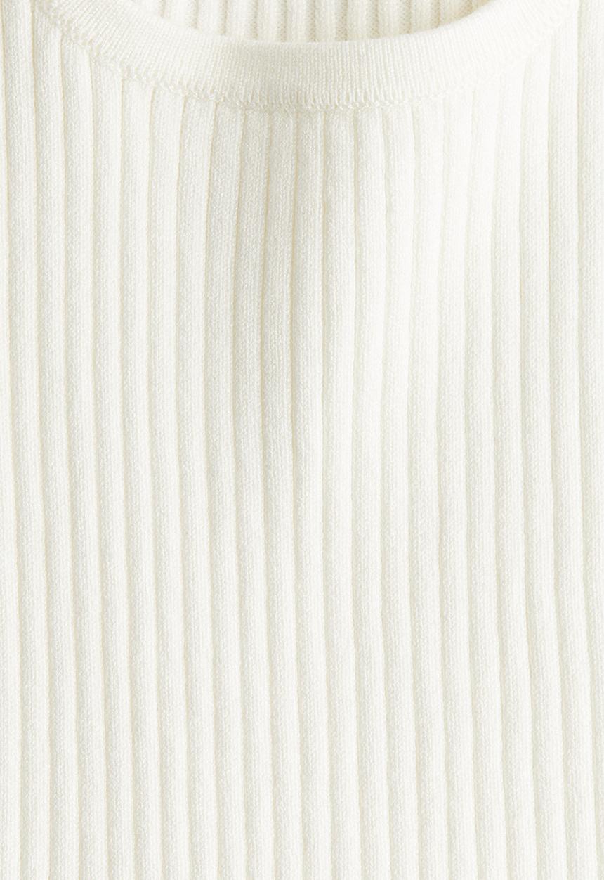 H&M - Rib-knit vest top - cream