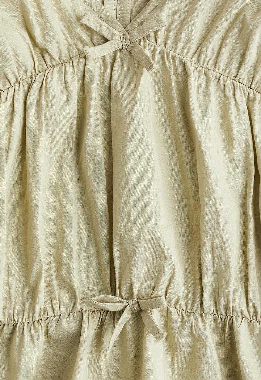 H&M - Peplum cotton blouse - light green
