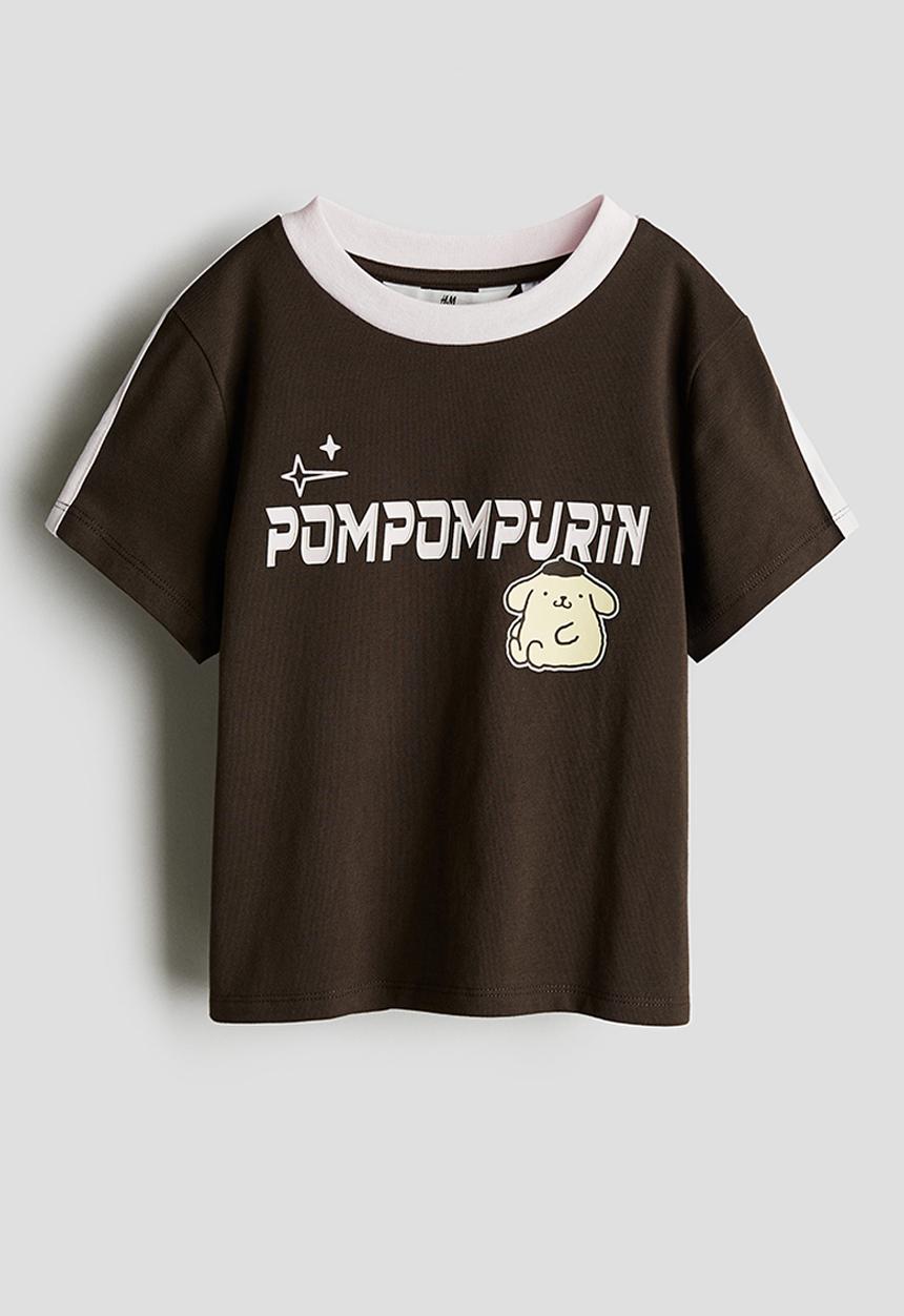 H&M - Printed t-shirt - brown/pompompurin
