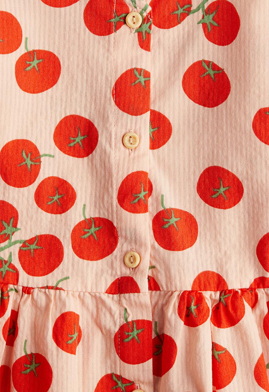 H&M - Cotton dress - peach tomatoes