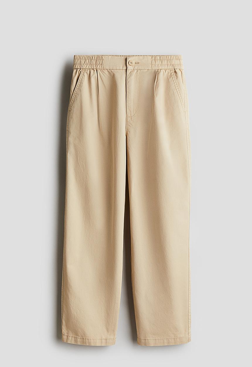 H&M - Loose-fit cotton chinos - beige