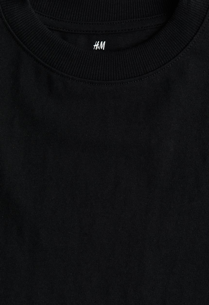H&M - Boxy T-shirt - black
