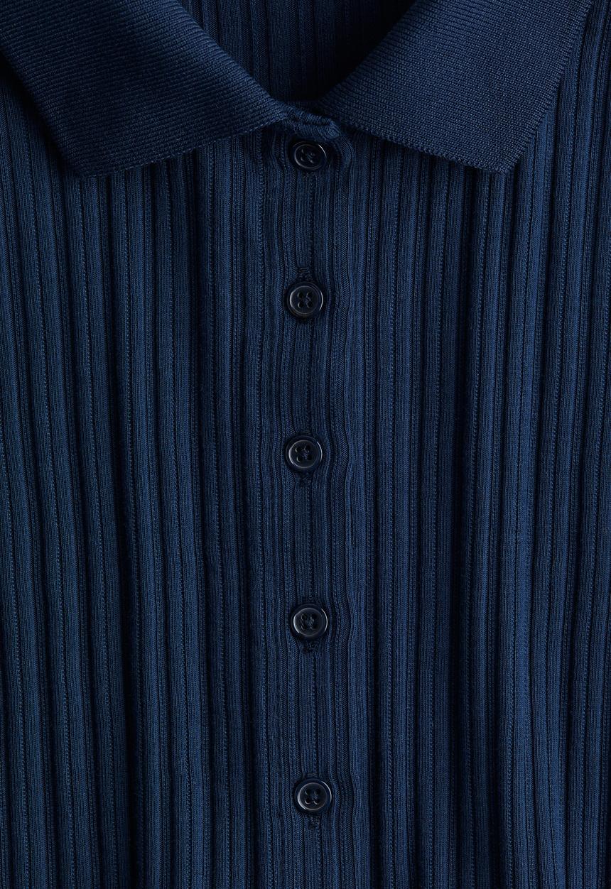 H&M - Ribbed top - blue