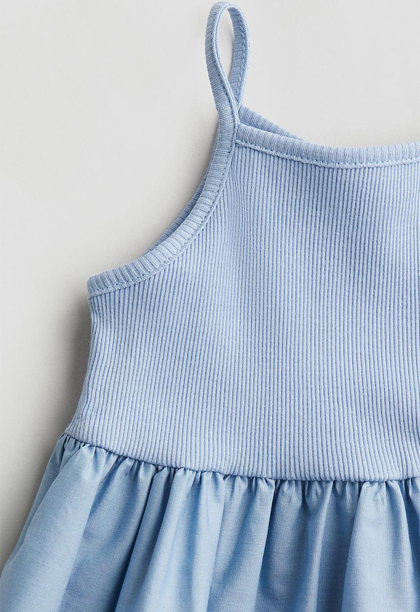 H&M - Cotton dress - light blue