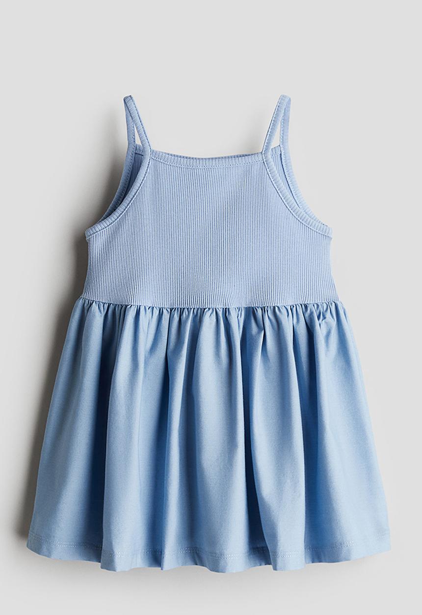 H&M - Cotton dress - light blue