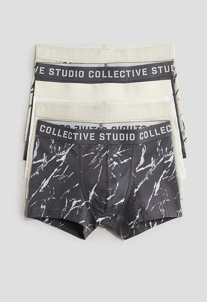 H&M - 5-pack trunks - grey