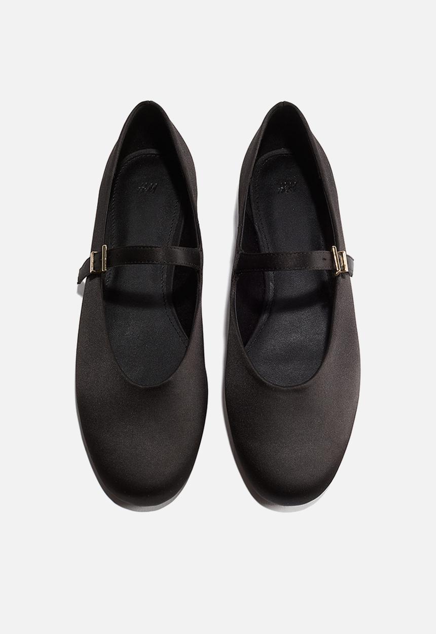 H&M - Mary jane ballet pumps - black