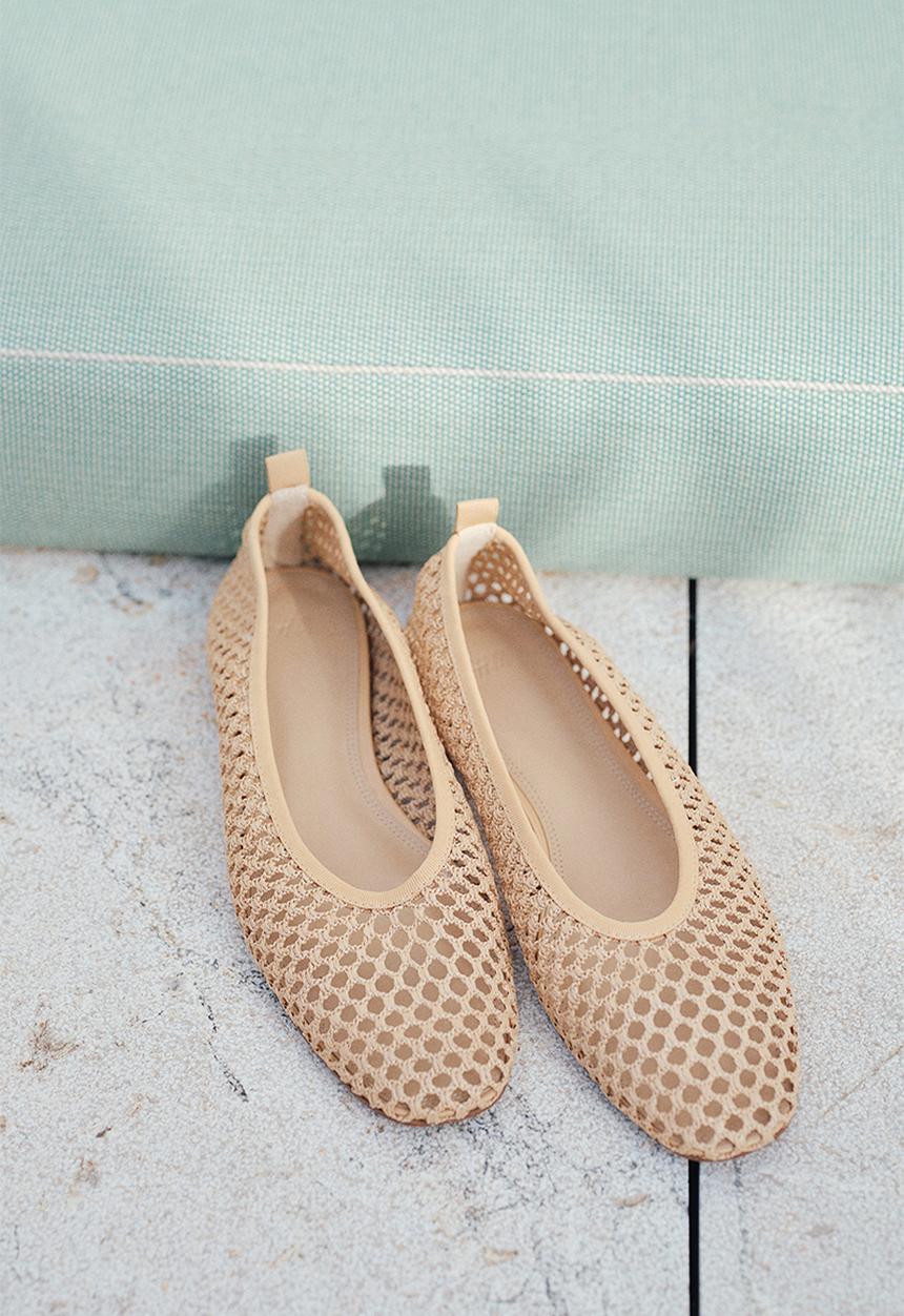 H&M - Braided ballet pumps - beige