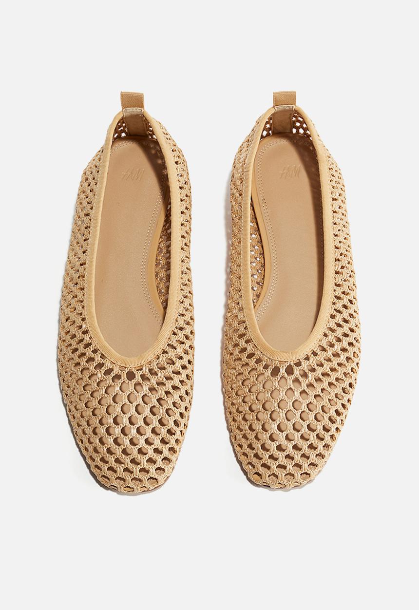 H&M - Braided ballet pumps - beige
