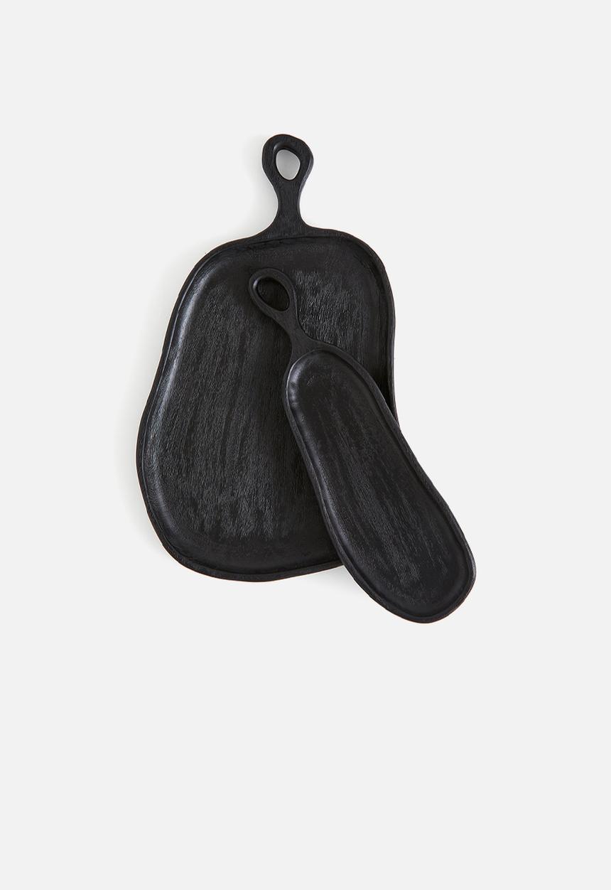 H&M - Large mango wood serving tray - black
