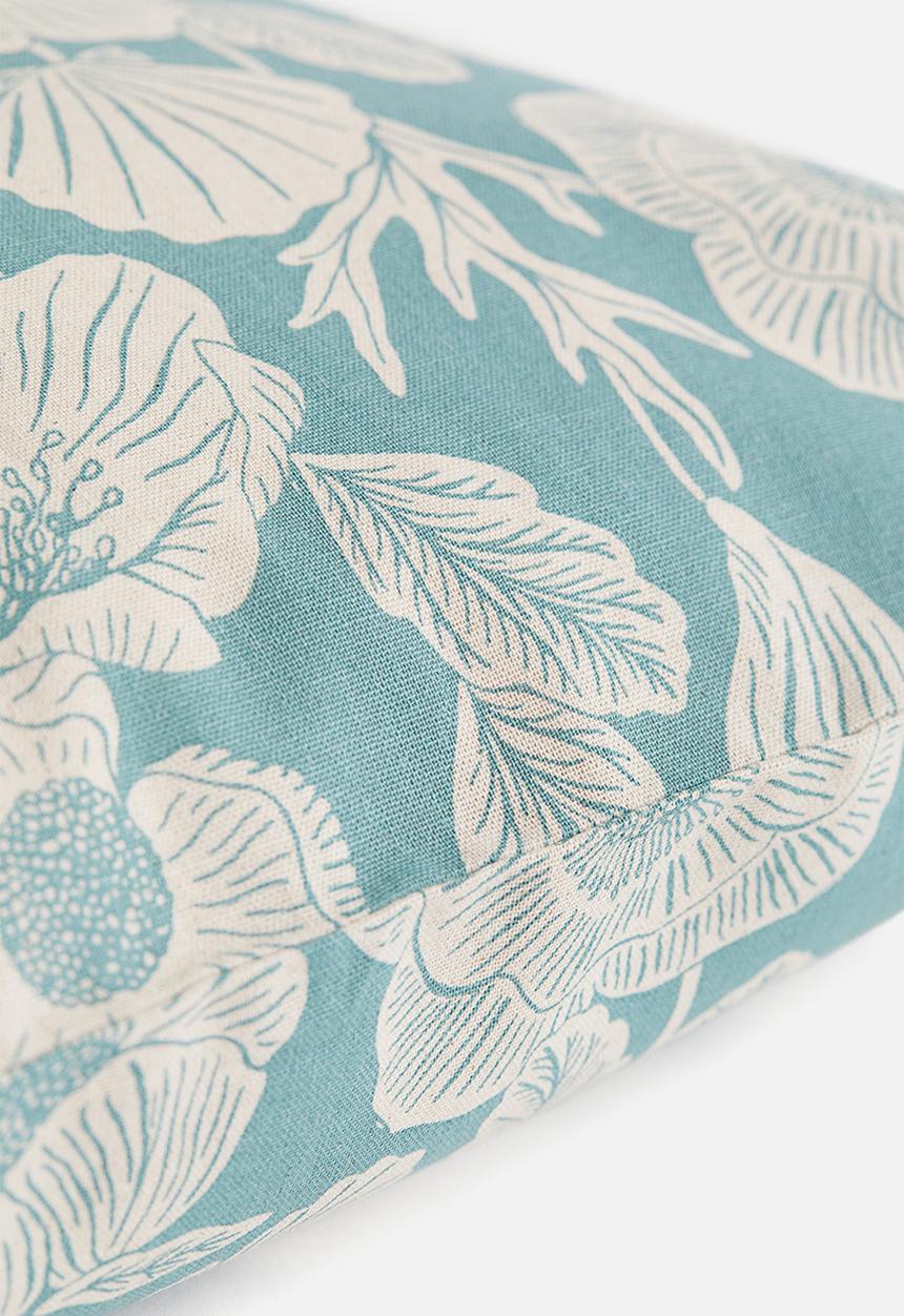 H&M - Patterned cushion cover - turquoise floral