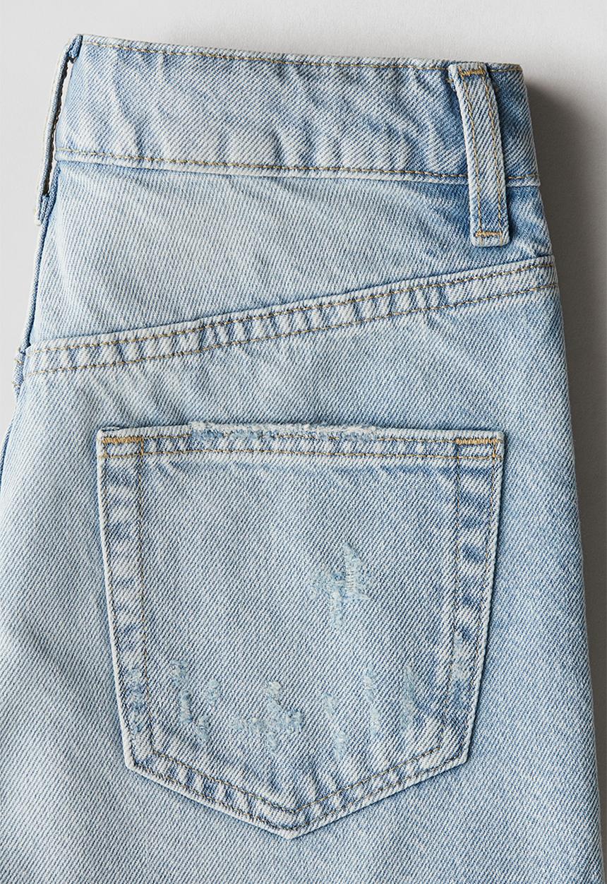 H&M - Denim shorts - pale denim blue