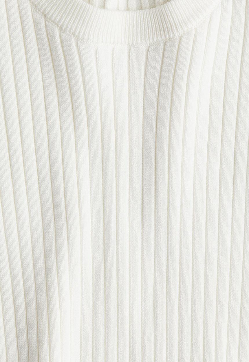 H&M - Rib-knit top - white