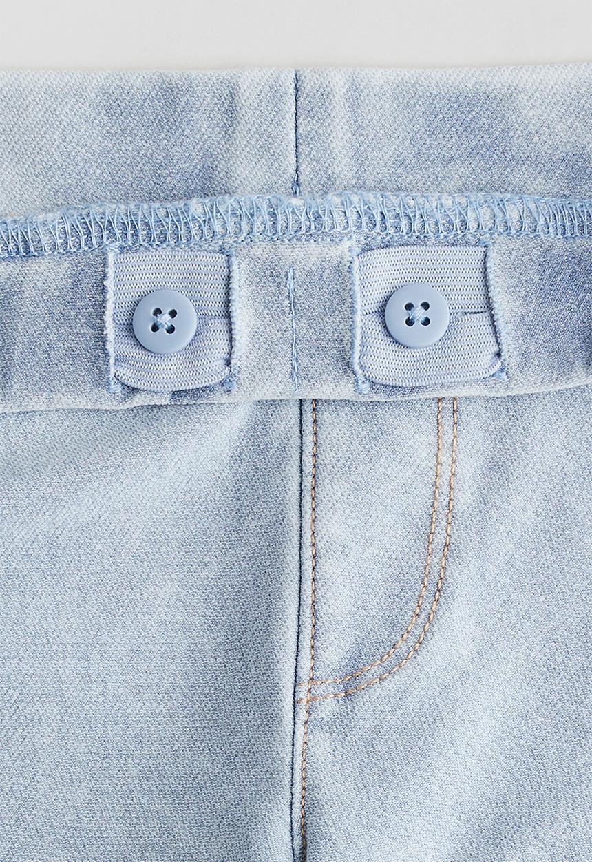 H&M - Wide denim-look trousers - light denim blue