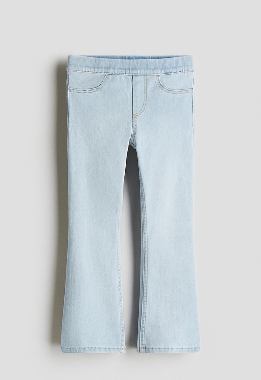 H&M - Superstretch flared leg jeans - light denim blue