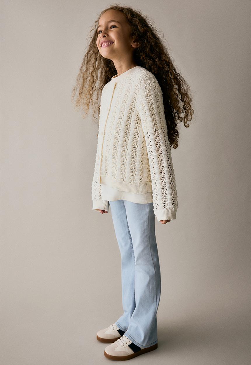 H&M - Superstretch flared leg jeans - light denim blue