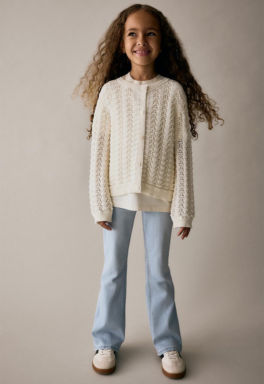 H&M - Superstretch flared leg jeans - light denim blue
