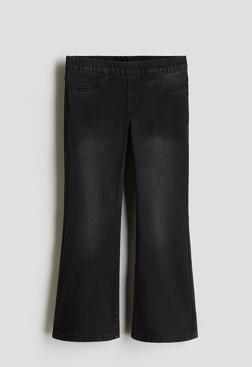 H&M - Superstretch flared leg jeans - denim black