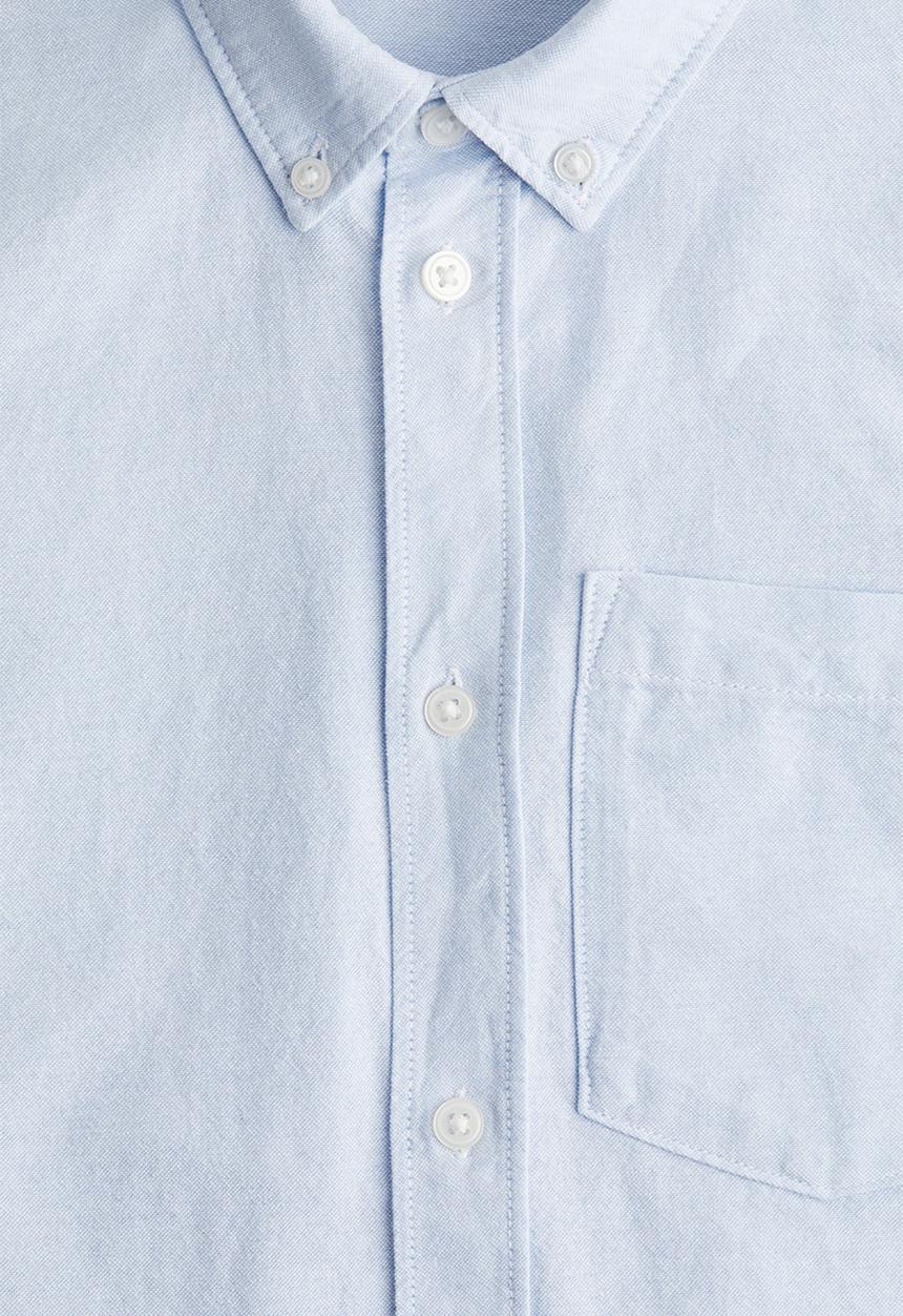 H&M - Button-down cotton shirt - light blue