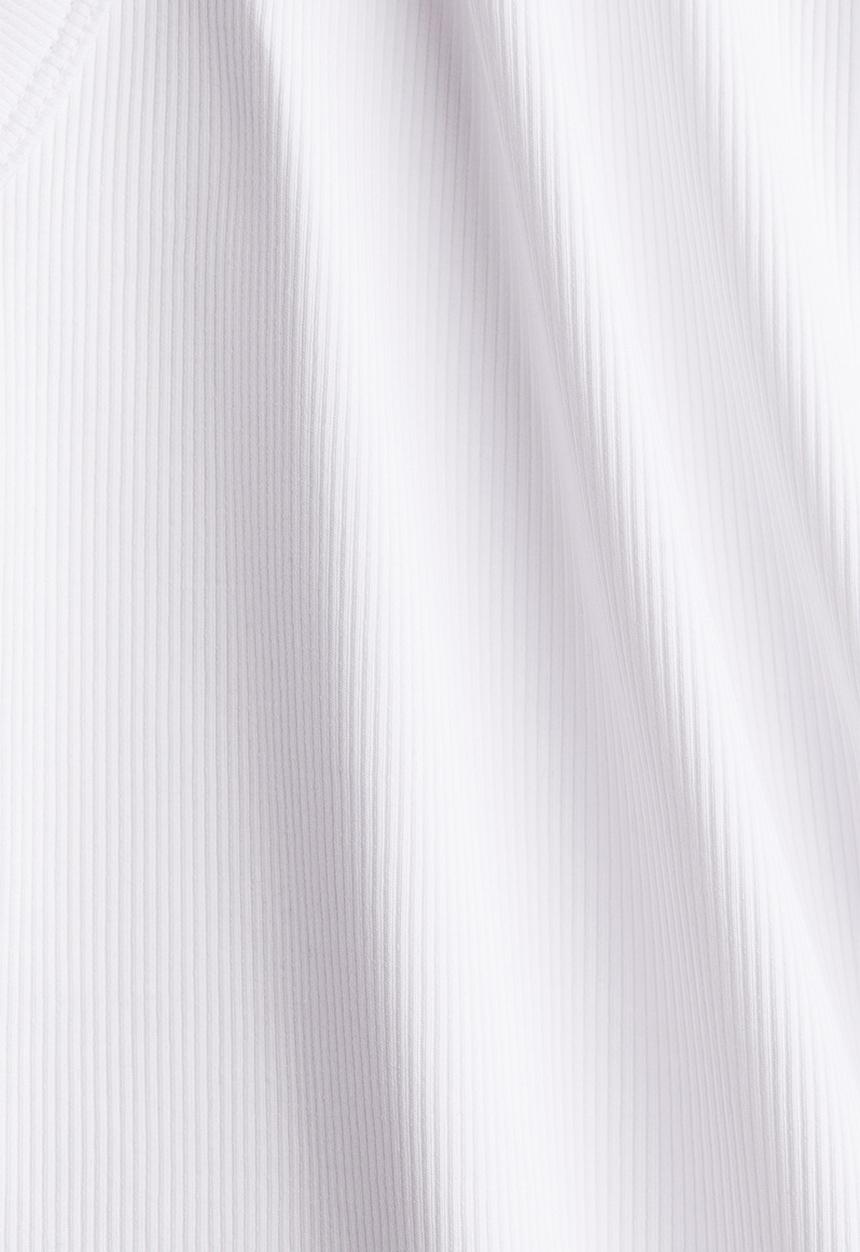 H&M - Ribbed vest top - white