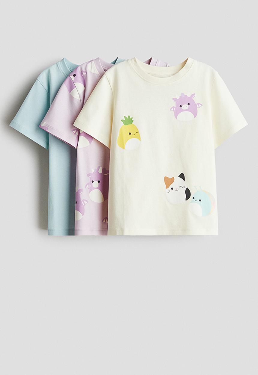 H&M - 3-Pack printed jersey tops - multi
