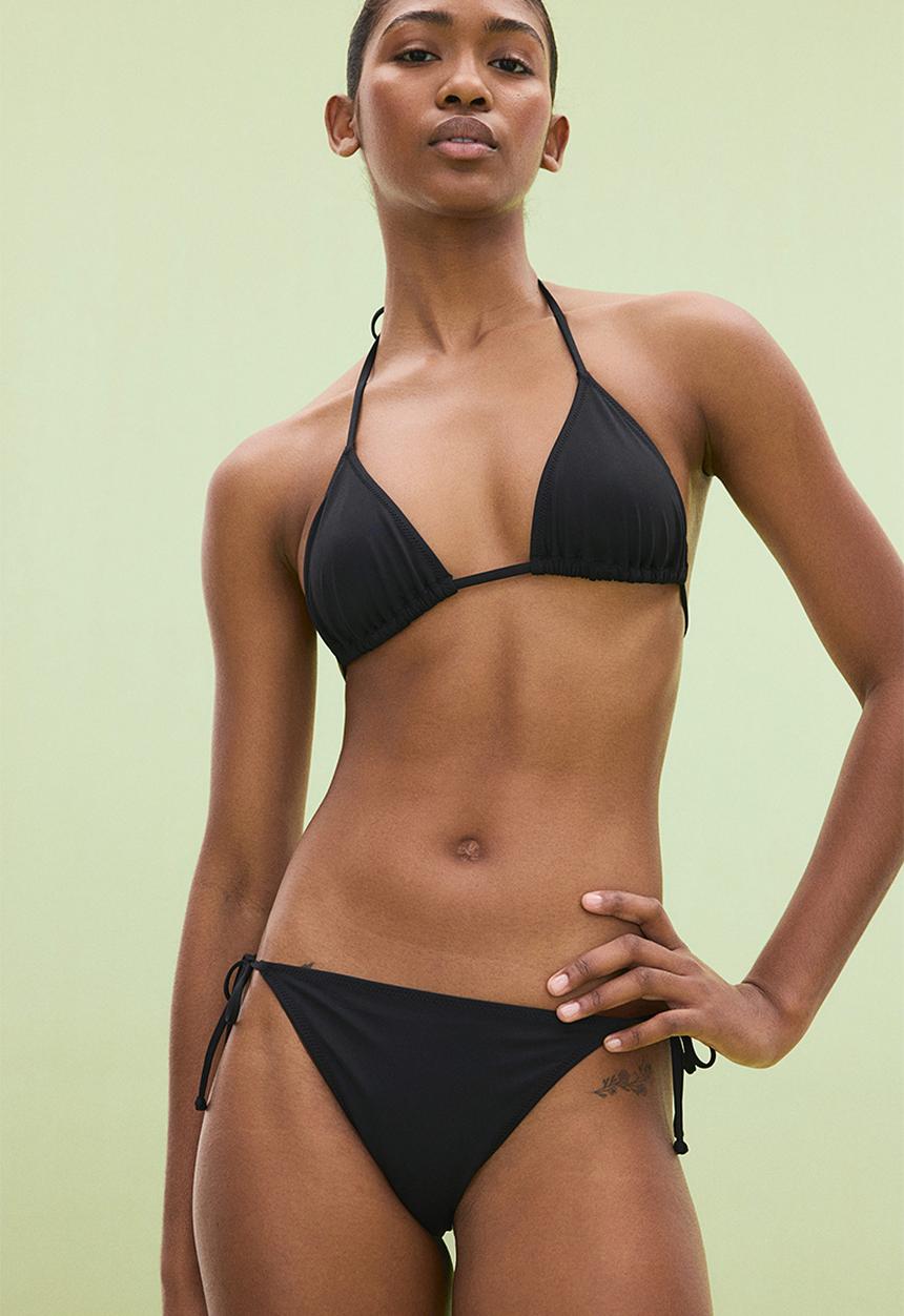 H&M - Tie tanga bikini bottoms - black