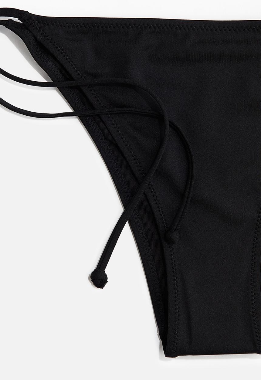 H&M - Tie tanga bikini bottoms - black