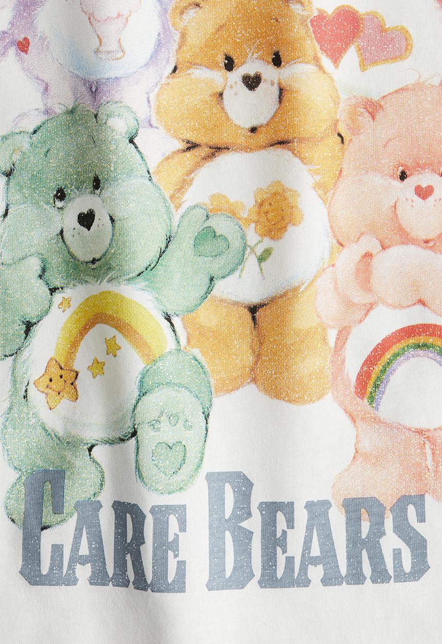 H&M - Printed cotton t-shirt - white care bears 