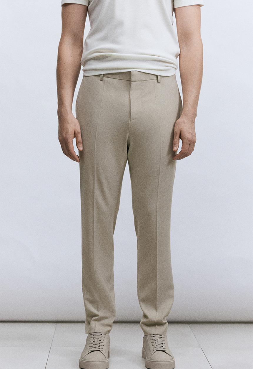 H&M - Slim fit suit trousers - beige