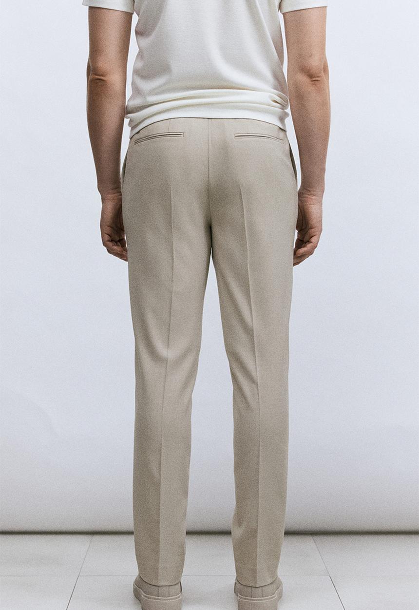 H&M - Slim fit suit trousers - beige