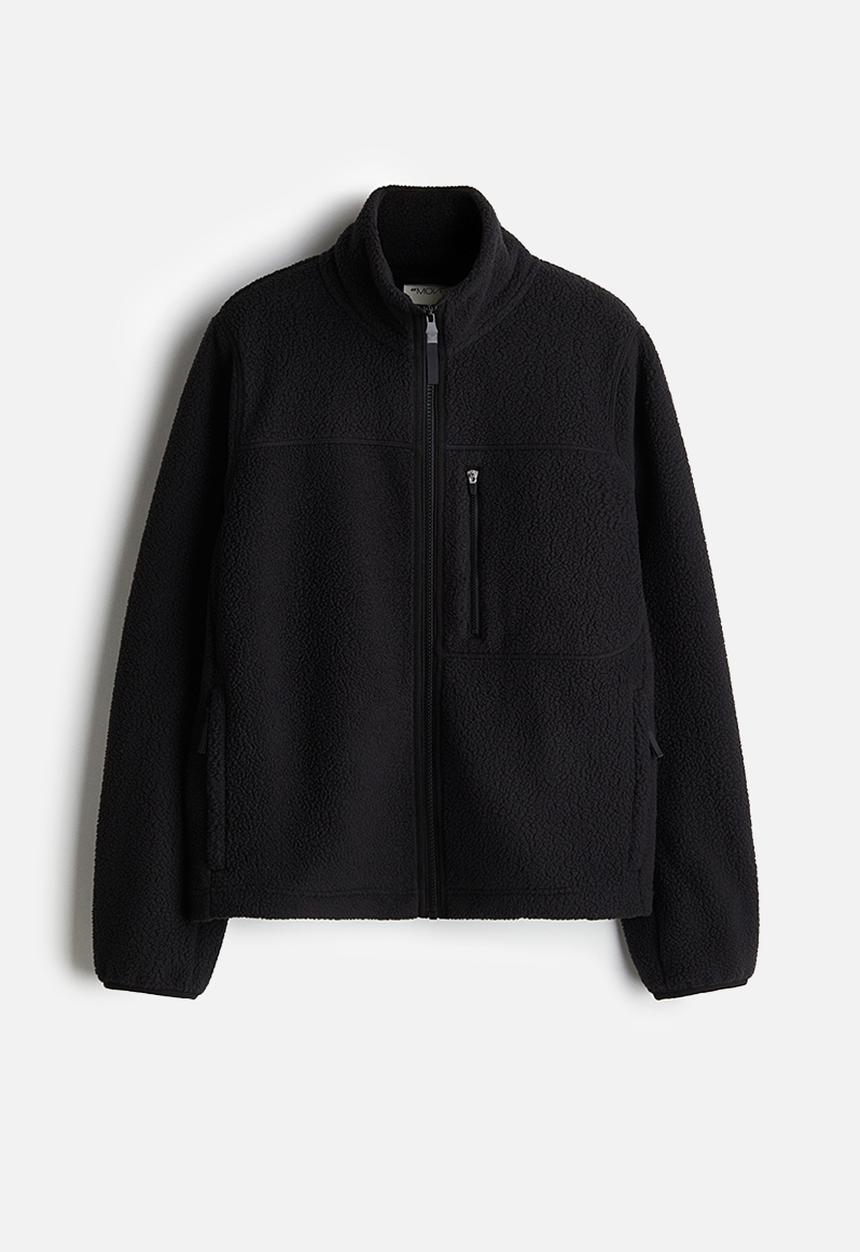 H&M - Teddy sports jacket - black