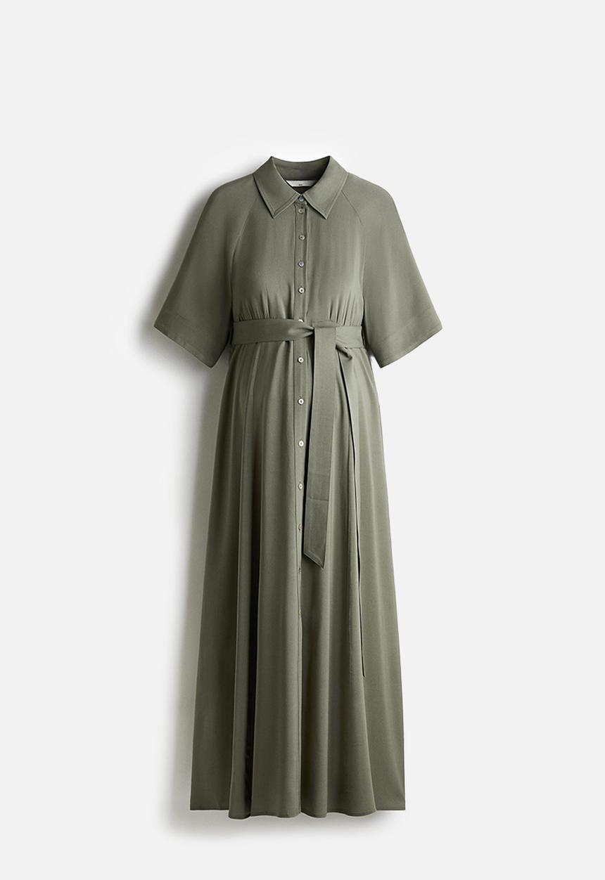 H&M - Mama before & after shirt dress - khaki green