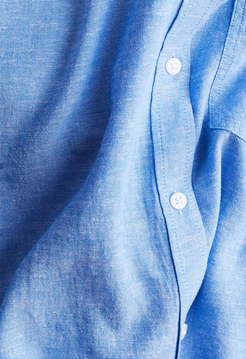H&M - Linen-blend shirt - blue