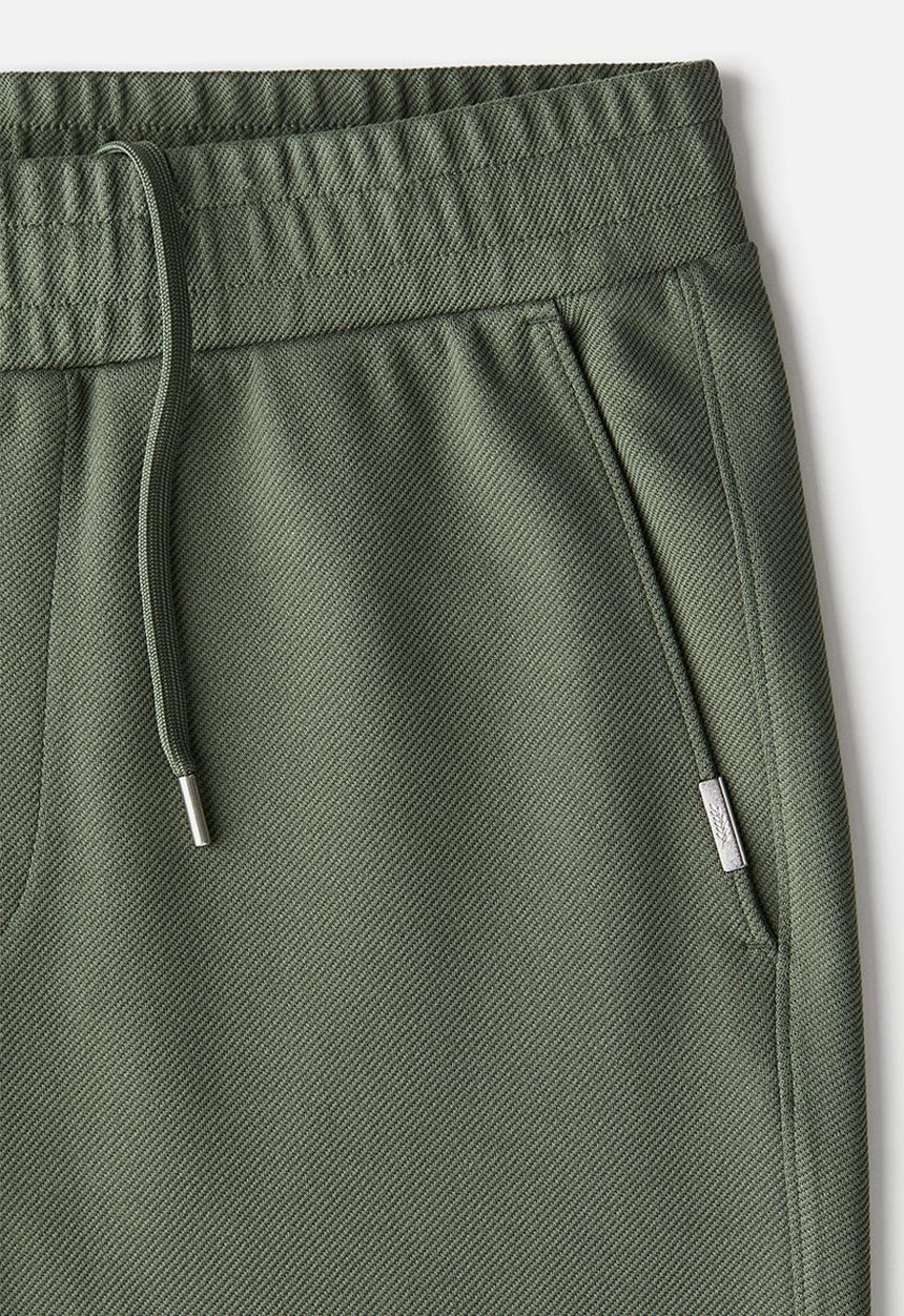 H&M - Slim fit twill joggers -  khaki green
